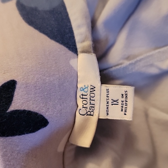 SKORT!  Croft and Barrow floral print skort, 1x, excellent cond! - Picture 4 of 7